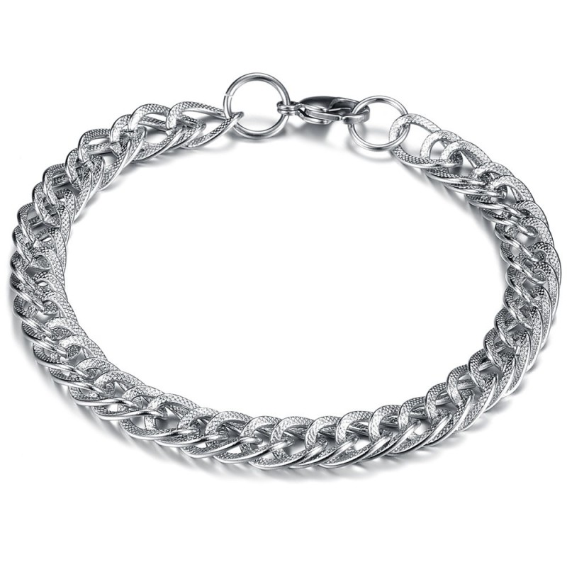 Pulseira De Titânio Em Escala Masculina De Alta Qualidade