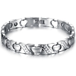 Pulseira De Titânio Com Diamantes E Qualidade E Quantidade Garantidas