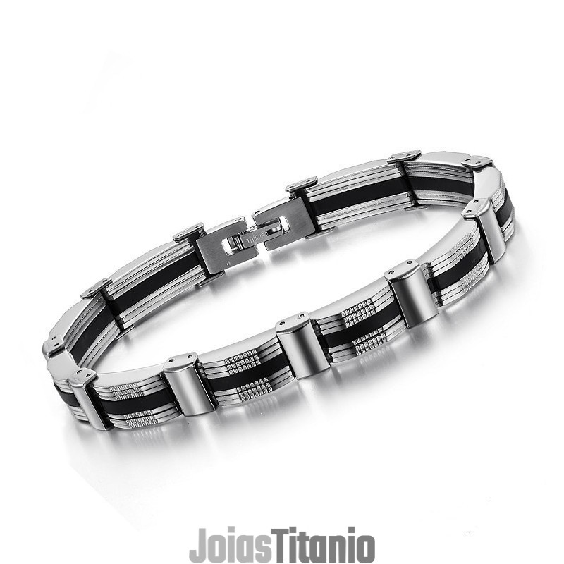 Pulseira Masculina De Titânio Para Ter Uma Longa História Pulseira Masculina De Titânio Para Ter Uma Longa História
