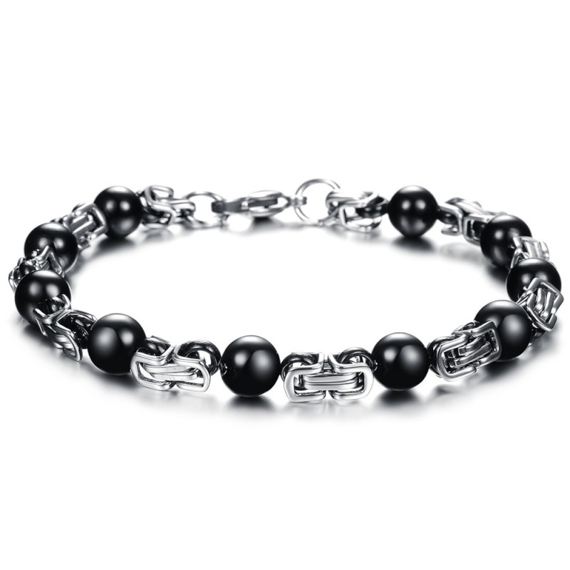 Pulseira Masculina De Titânio Durável Em Uso