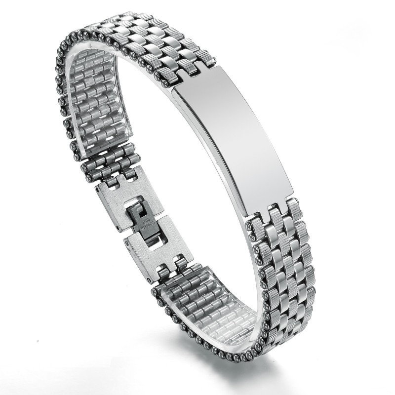 Pulseira Masculina De Titânio De Qualidade Estável Pulseira Masculina De Titânio De Qualidade Estável