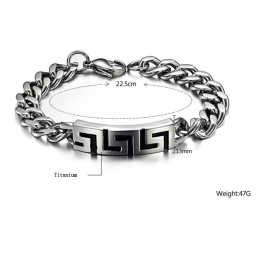 Pulseira Masculina De Titânio Great Wall Da Rainha Da Qualidade