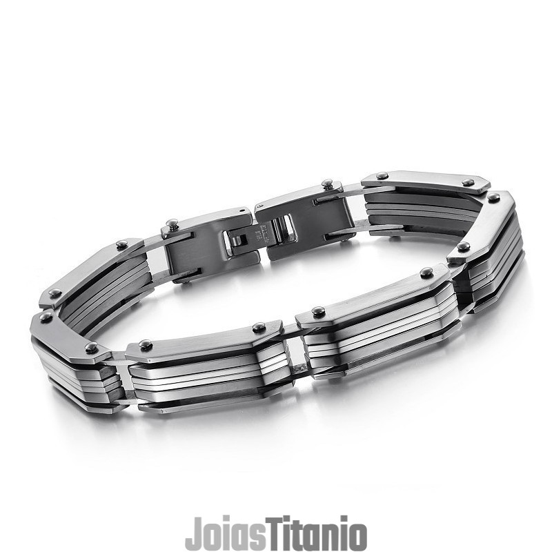 Pulseira Masculina De Titânio Rei Da Quantidade Pulseira Masculina De Titânio Rei Da Quantidade