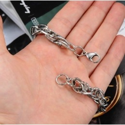 Pulseira Masculina Completa Em Titânio