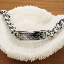 Para Desfrutar De Alta Reputação Em Casa E No Exterior Pulseira Masculina De Titânio