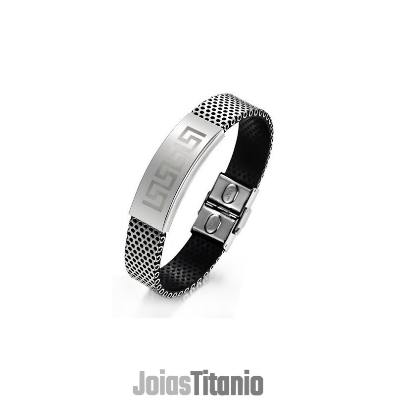 Pulseira Masculina De Titânio Great Wall Durável Em Uso Pulseira Masculina De Titânio Great Wall Durável Em Uso