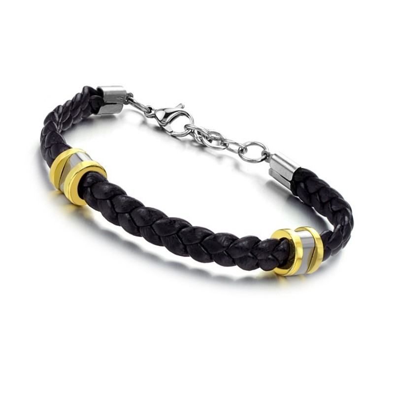Pulseira De Couro De Titânio Concisa De Alta Qualidade Pulseira De Couro De Titânio Concisa De Alta Qualidade