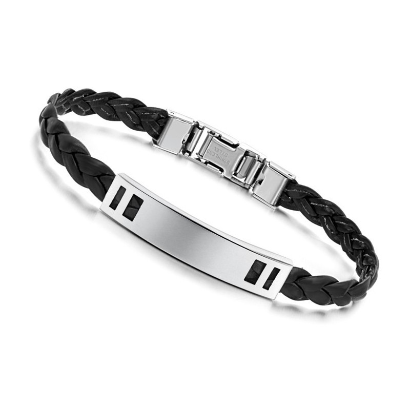 Pulseira Feminina De Couro De Titânio Fácil De Usar