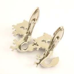 Abotoaduras De Dragão De Titânio Da Moda