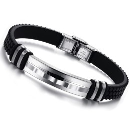 Pulseira De Silicone De Titânio Concisa De Excelente Qualidade