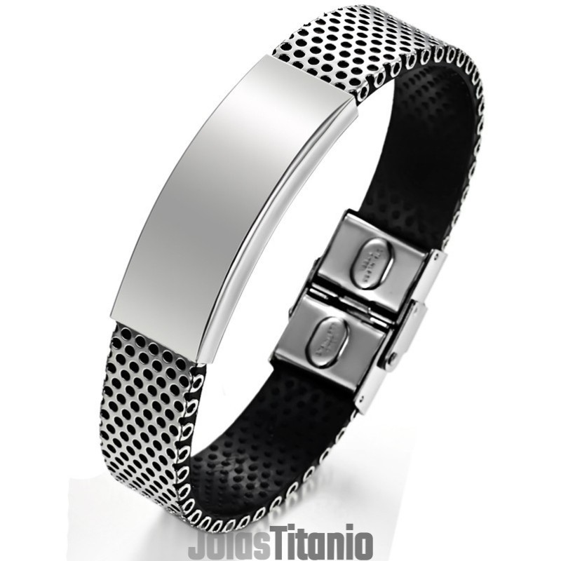 Pulseira Masculina De Couro De Titânio De Grande Variedade Pulseira Masculina De Couro De Titânio De Grande Variedade