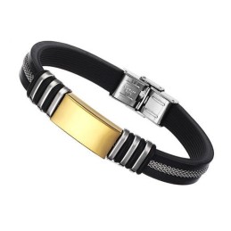 Pulseira Masculina De Silicone De Titânio De Qualidade Superior