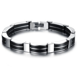 Pulseira De Silicone De Titânio Concisa Masculina De Reputação Confiável