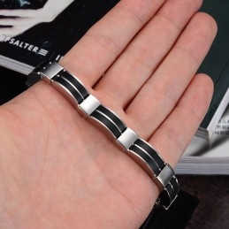 Pulseira De Silicone De Titânio Concisa Masculina De Reputação Confiável