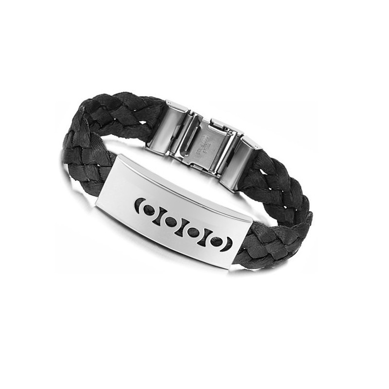 Pulseira De Titânio Preto De Qualidade Superior