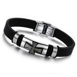 Pulseira Masculina De Silicone De Titânio De Excelente Qualidade