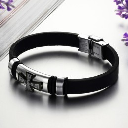 Pulseira Masculina De Silicone De Titânio De Excelente Qualidade