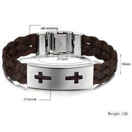 Pulseira De Titânio De Qualidade Estável E Cruzada