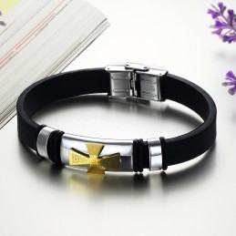 Pulseira Masculina De Silicone De Titânio Bem Conhecida Por Sua Alta Qualidade