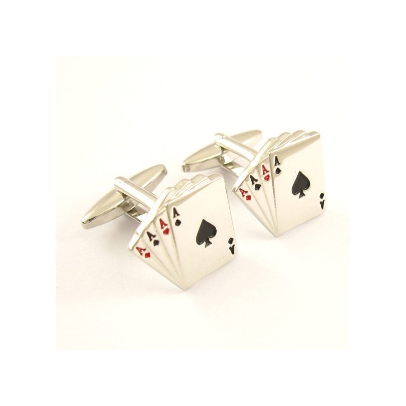 Abotoaduras De Titânio Four Aces Abotoaduras De Titânio Four Aces