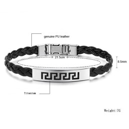 Pulseira Feminina De Couro De Titânio The King Of Quantity