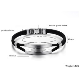 Pulseira De Silicone De Titânio De Alta Qualidade