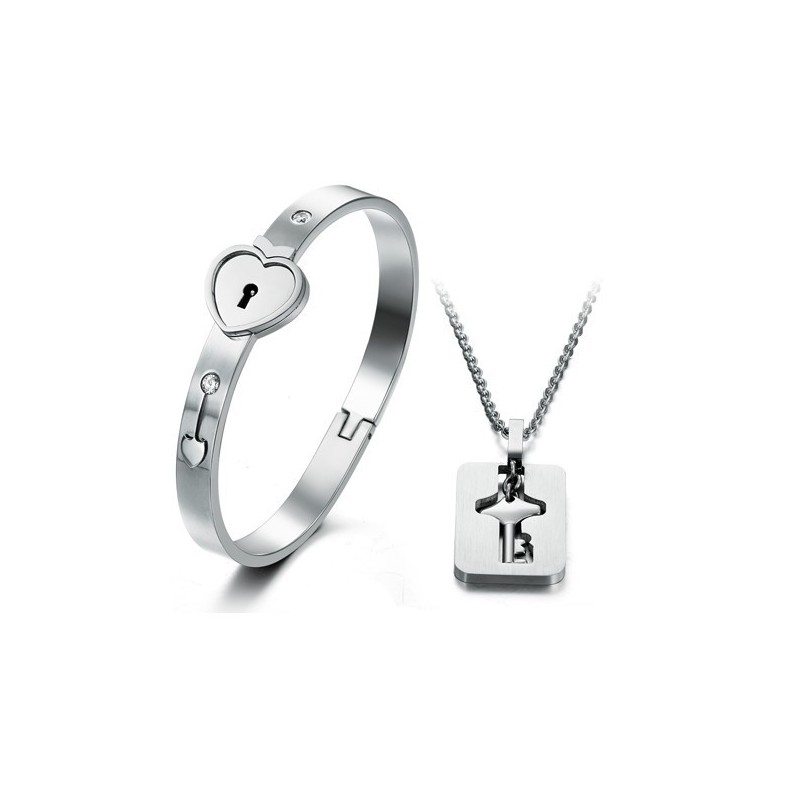 Pulseira De Titânio Com Trava De Grande Variedade Para Amantes Pulseira De Titânio Com Trava De Grande Variedade Para Amantes