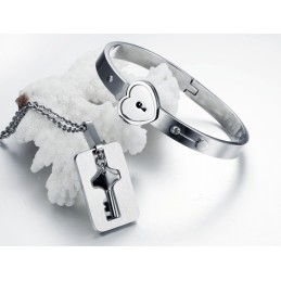 Pulseira De Titânio Com Trava De Grande Variedade Para Amantes