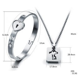 Pulseira De Titânio Com Trava De Grande Variedade Para Amantes