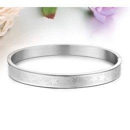 Pulseira De Titânio Em Formato De Estrela Fácil De Usar Para Amantes