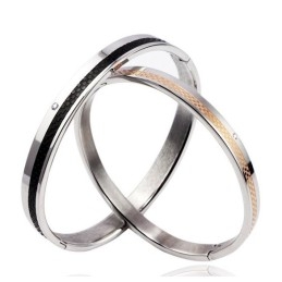 Pulseira De Titânio Durável Para Amantes