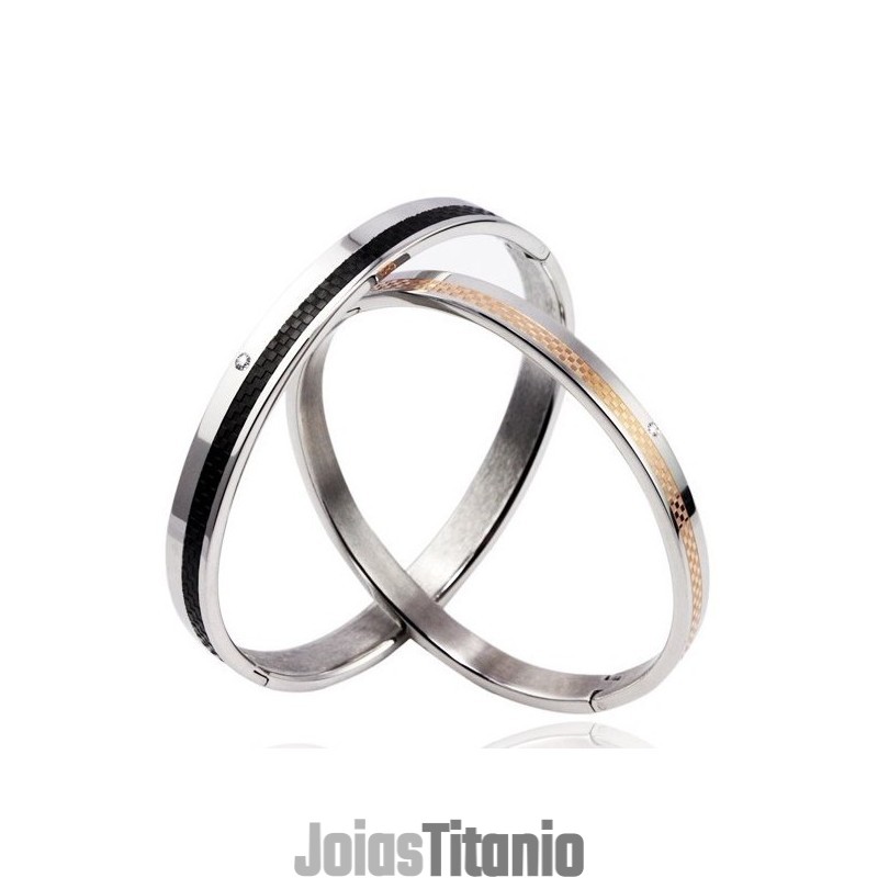Pulseira De Titânio Durável Para Amantes Pulseira De Titânio Durável Para Amantes