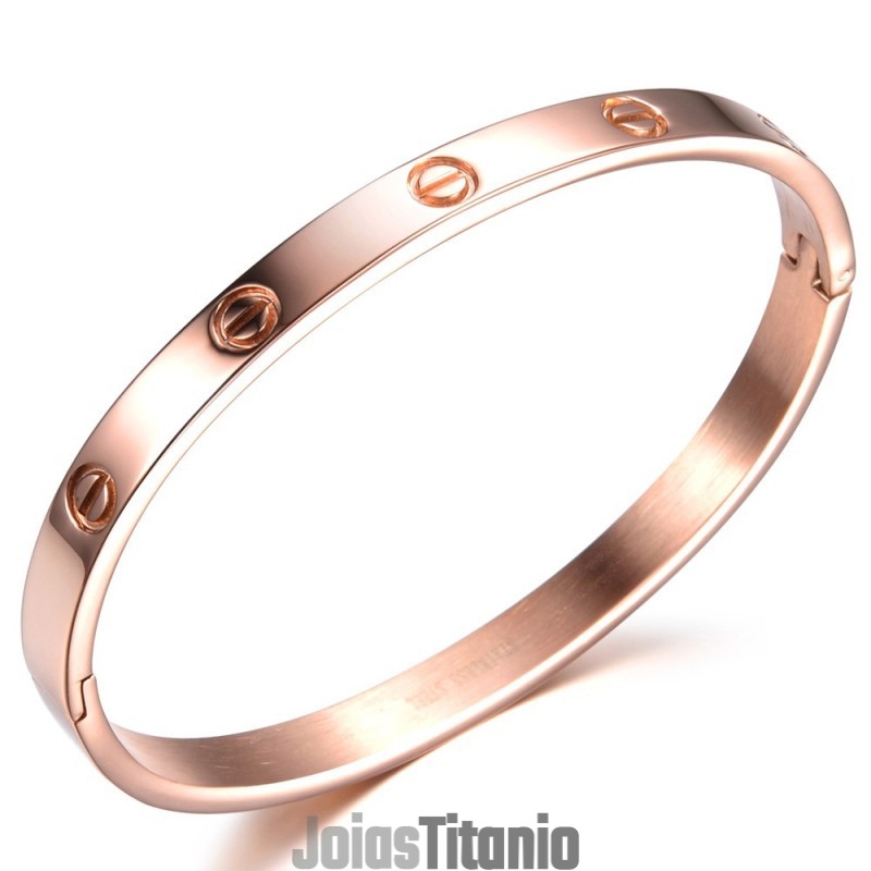 Pulseira De Titânio Com Parafuso Feminino De Grande Variedade