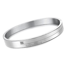 Pulseira De Titânio Concisa De Excelente Qualidade Para Amantes Com Strass