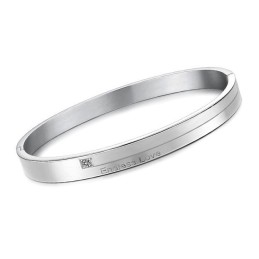 Pulseira De Titânio Concisa De Excelente Qualidade Para Amantes Com Strass