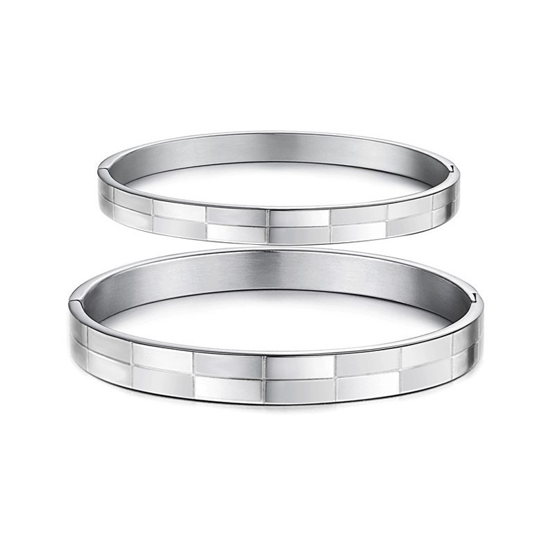 Pulseira De Titânio Com Grade De Grande Variedade Para Amantes Pulseira De Titânio Com Grade De Grande Variedade Para Amantes