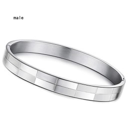 Pulseira De Titânio Com Grade De Grande Variedade Para Amantes
