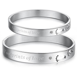 Pulseira De Titânio De Excelente Qualidade Para Amantes Com Strass