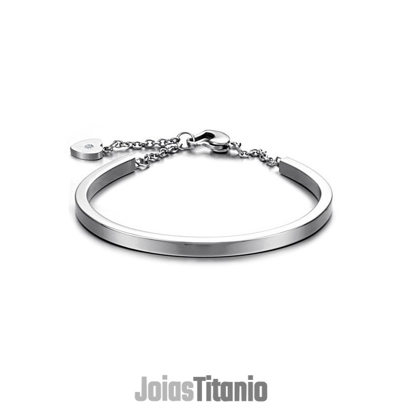 Pulseira De Titânio Feminina De Qualidade Estável E Em Formato De Coração Pulseira De Titânio Feminina De Qualidade Estável E Em Formato De Coração