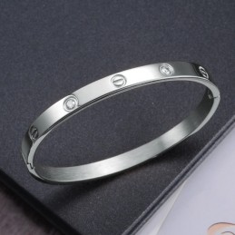 Pulseira Feminina De Titânio De Alta Qualidade Com Diamante