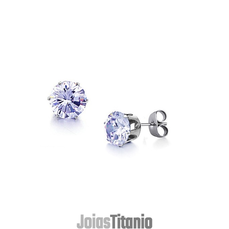 Brincos De Titânio De Qualidade Superior Com Diamante Brincos De Titânio De Qualidade Superior Com Diamante