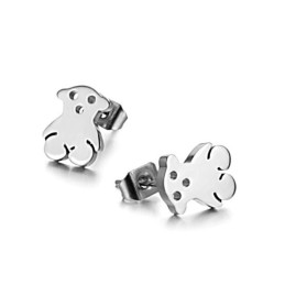 Brincos De Titânio Em Formato De Urso Feminino De Reputação Confiável