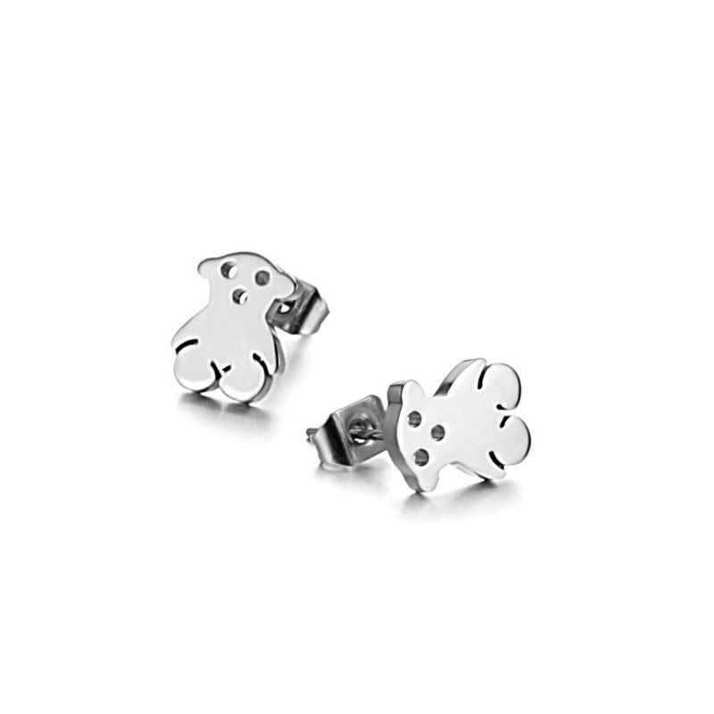 Brincos De Titânio Em Formato De Urso Feminino De Reputação Confiável