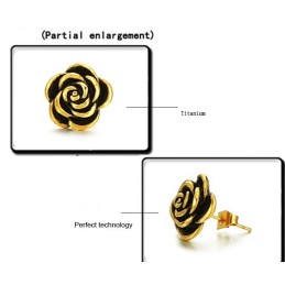 Brincos De Titânio Em Formato De Flor Feminina, Famosos Por Sua Alta Qualidade