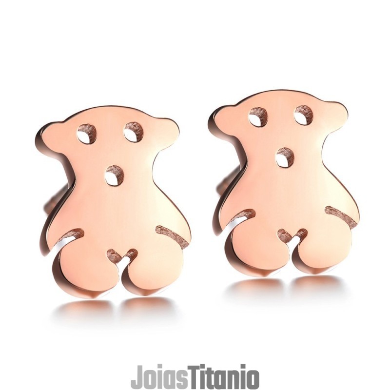 Brincos De Titânio Em Formato De Urso Feminino Com Qualidade E Quantidade Garantidas Brincos De Titânio Em Formato De Urso Feminino Com Qualidade E Quantidade Garantidas