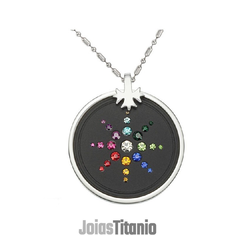 Colar Pelelith De Titânio Com Diamantes, Famoso Por Sua Alta Qualidade