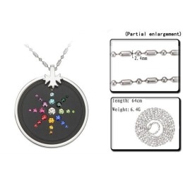 Colar Pelelith De Titânio Com Diamantes, Famoso Por Sua Alta Qualidade