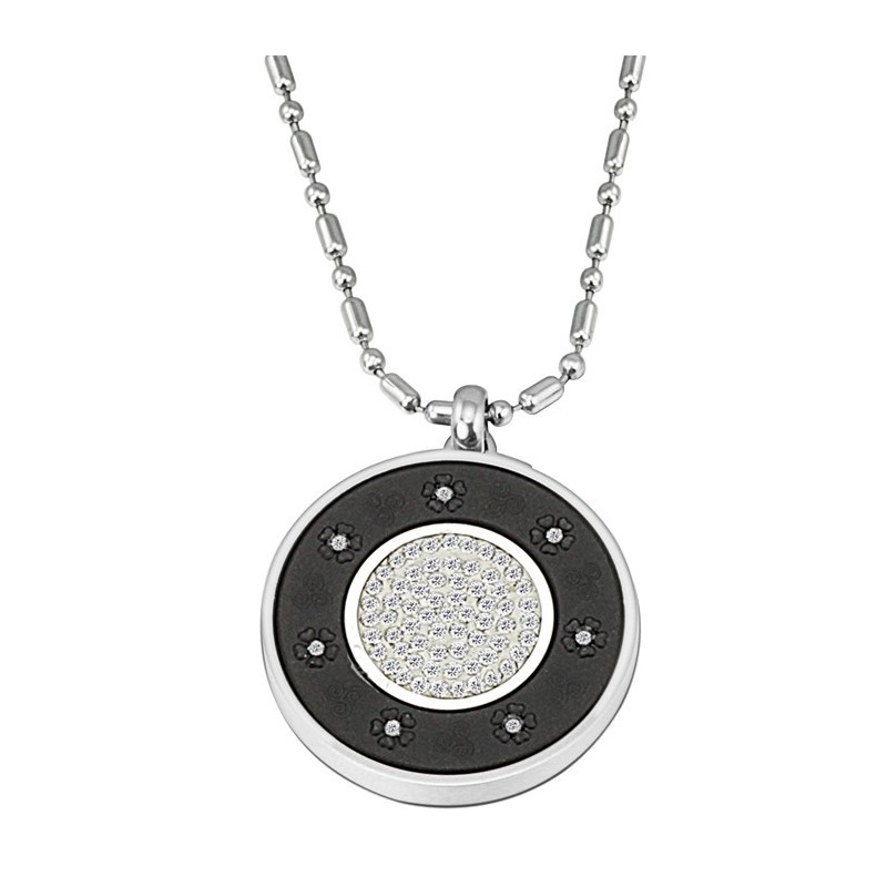 Colar Pelelith De Titânio Com Diamante The King Of Quantity Health