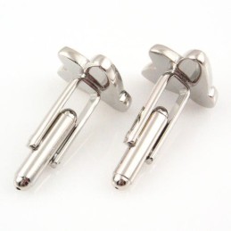 Abotoaduras De Abelha Em Titânio E Diamantes