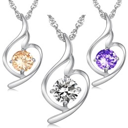 Colar De Titânio Com Banho De Platina E Diamantes Da Rainha Da Moda Feminina De Qualidade